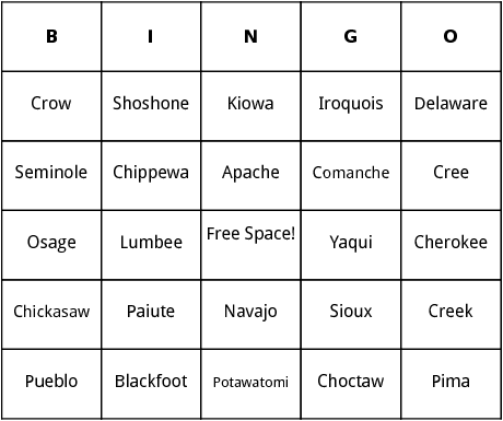 native american tribes bingo