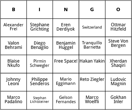 swiss world cup players bingo