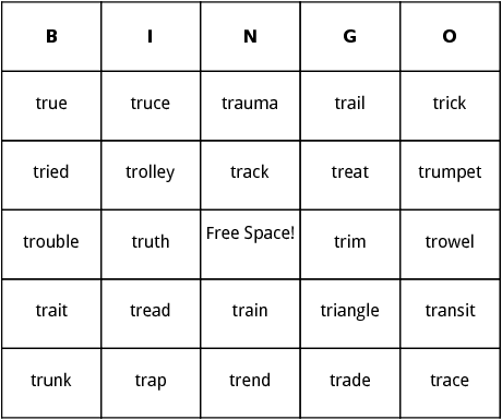tr blends bingo
