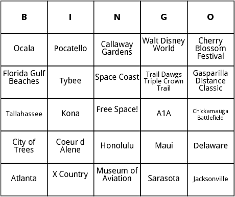 united states marathons 3 bingo