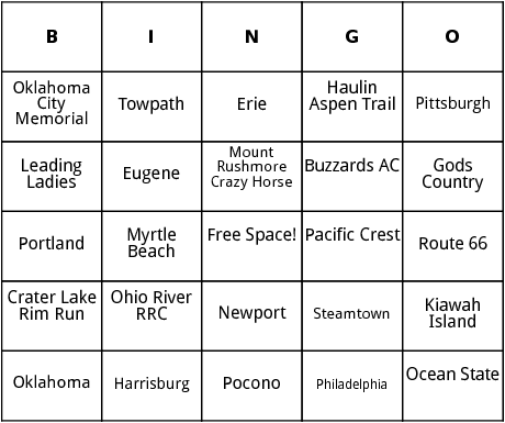 united states marathons 8 bingo