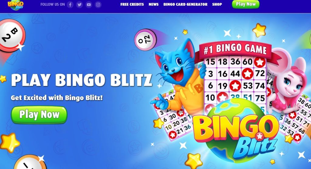 Bing Blitz Online Logo and Characters