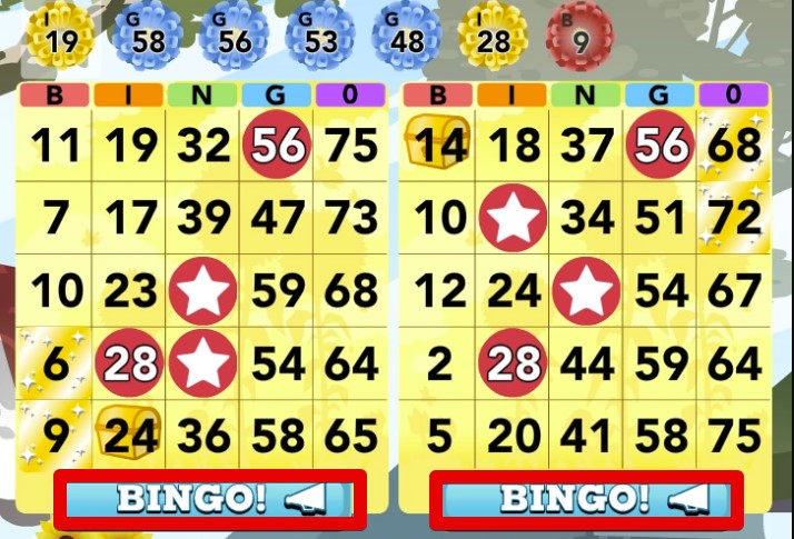 Bingo Blitz bingo cards