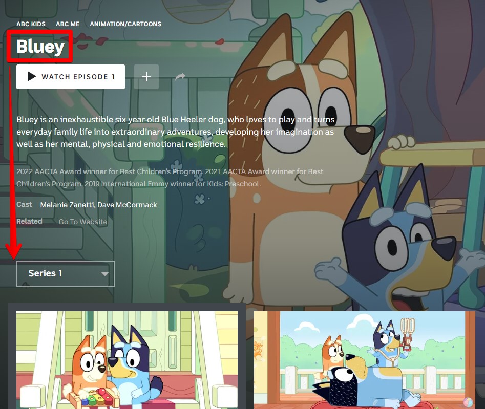 Watch episodes online of Bluey